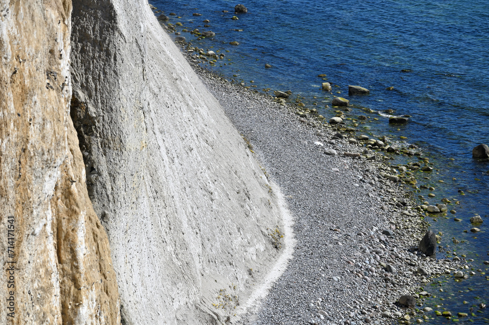 Famous white cliffs in Jasmund National Park Famous white cliffs in Jasmund National Park