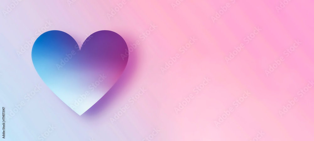 gradient pink heart on simple background gradient pink heart on simple background