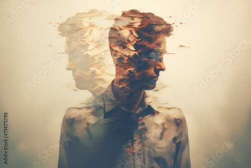 Jealous man portrait