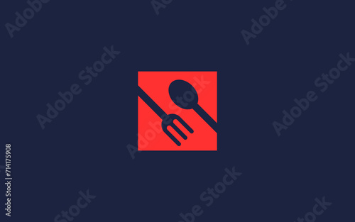 letter s with cutlery logo icon design vector design template inspiration