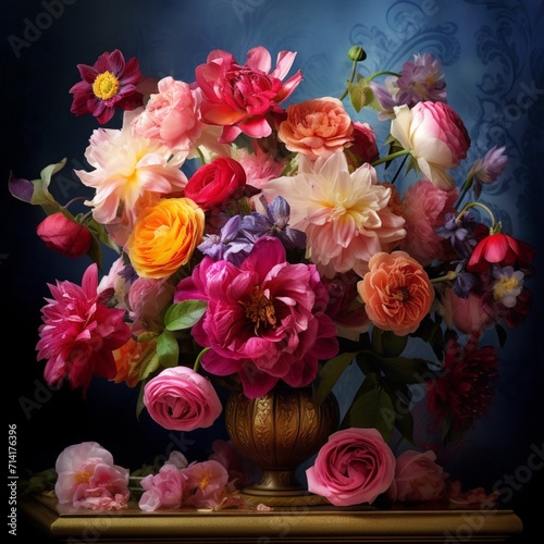 Very nice flowers inside image Generative AI © MiltonKumar
