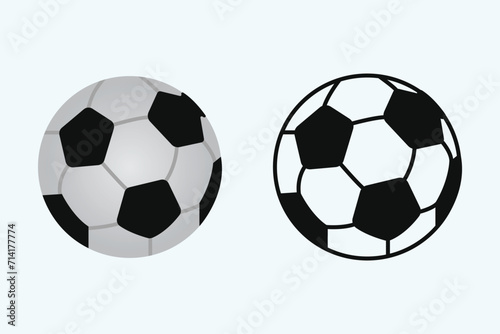  Realistic soccer ball background in realistic style vector illustration