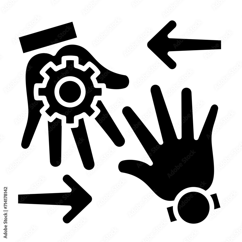 Support glyph icon illustration vector graphic Support glyph icon illustration vector graphic