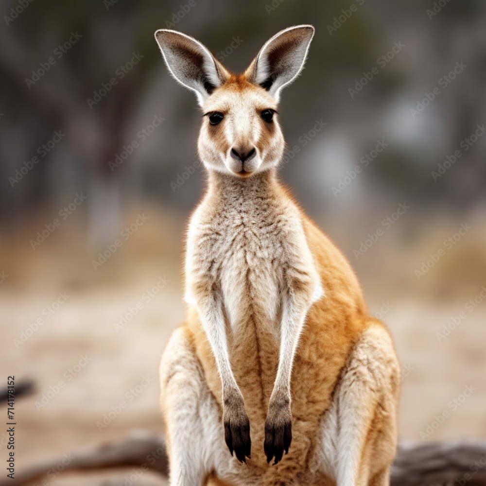 Very nice kangaroo animal images Generative AI
