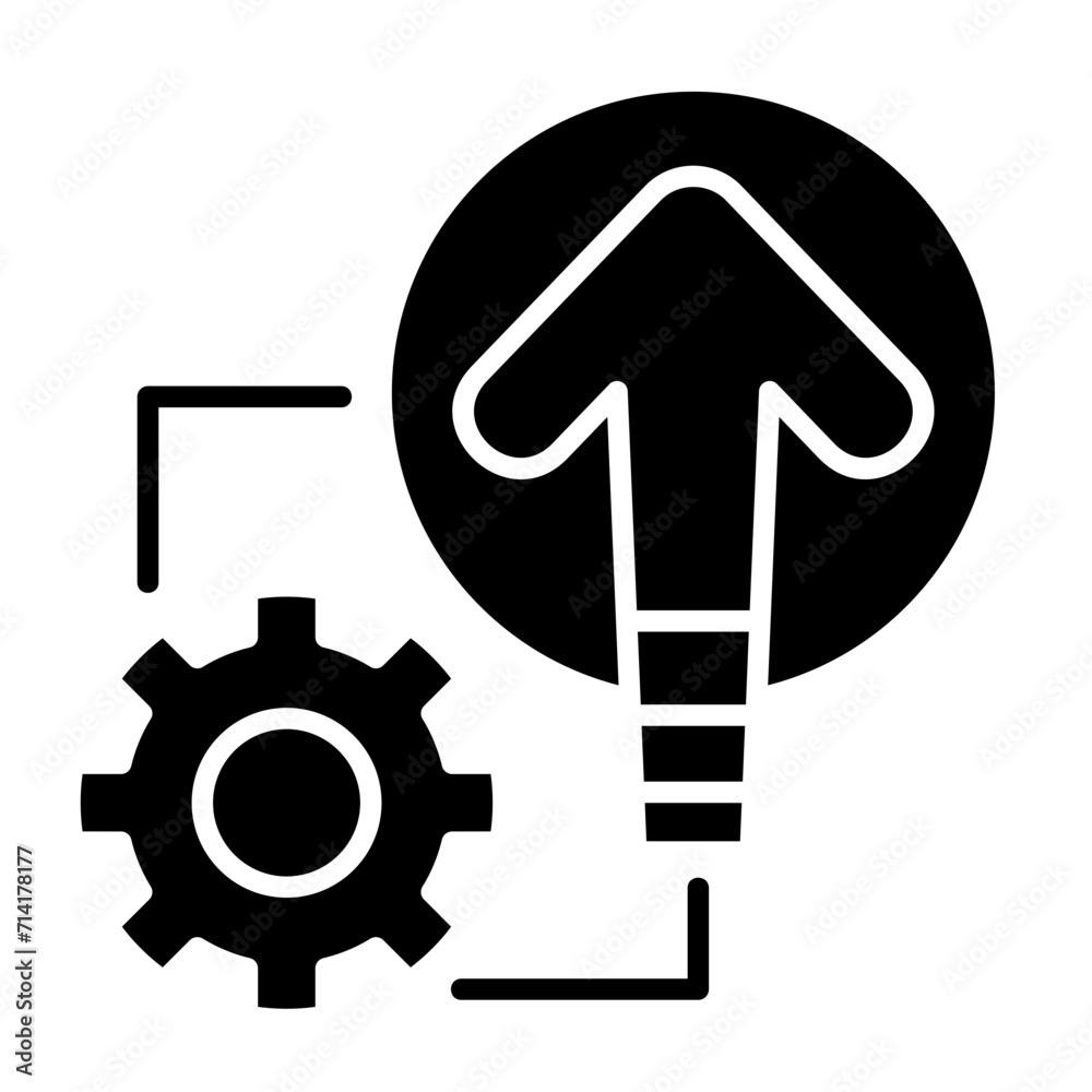 Enhance glyph icon illustration vector graphic Enhance glyph icon illustration vector graphic