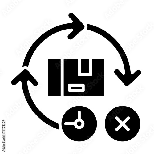 End of Life glyph icon illustration vector graphic