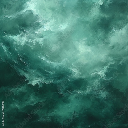 Green and White Waves on Vast Body of Water