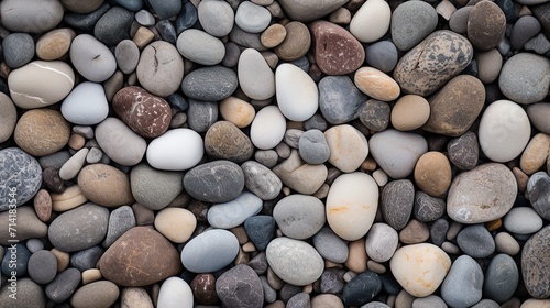 Background from pebbles. Pebble texture. Gravel for garden paths
