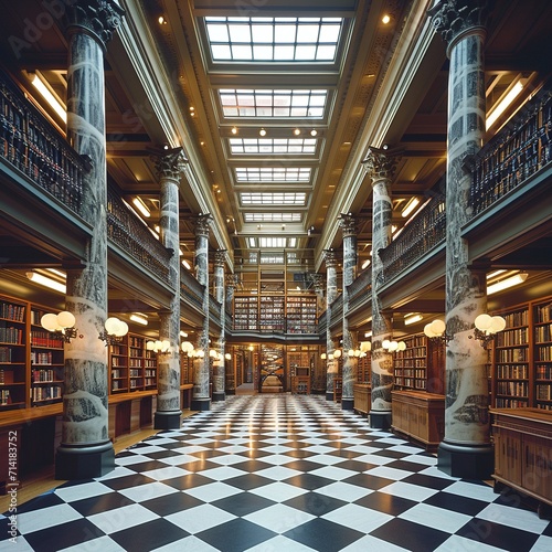 Interior of a library