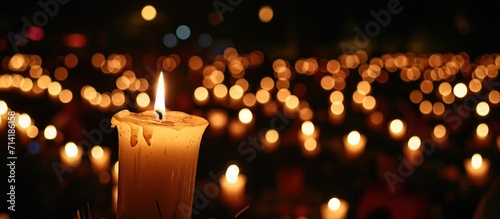 Candlelit vigil seeks hope in darkness. photo