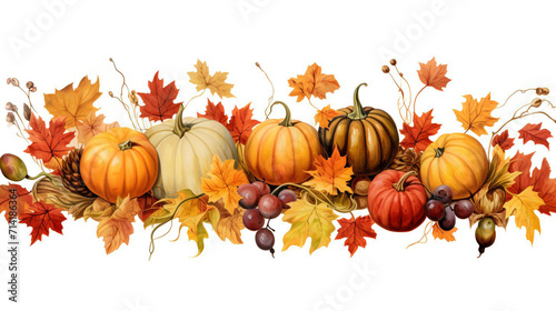 autumn background with pumpkins