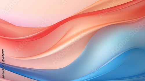 Elegant Multicolor Waves Abstract Wallpaper Design Background AI Generated