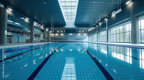 Interior of a swimming pool