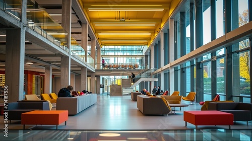 Interior of a university