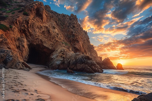 Big cliff on the Beach