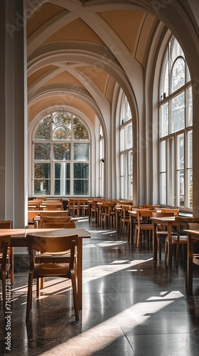 Interior of a university