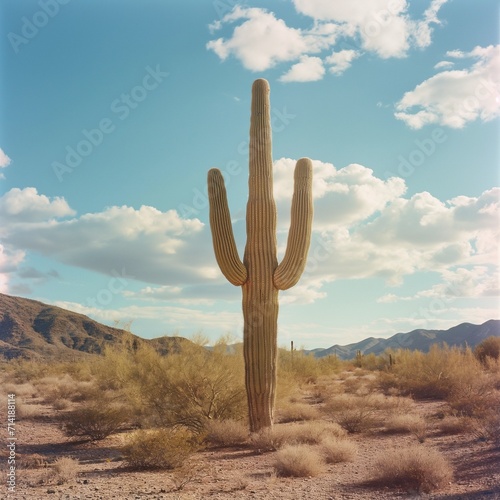saguaro cactus in state desert