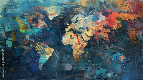 World in Pixels: A Global Network Mosaic Unveiled © MAY