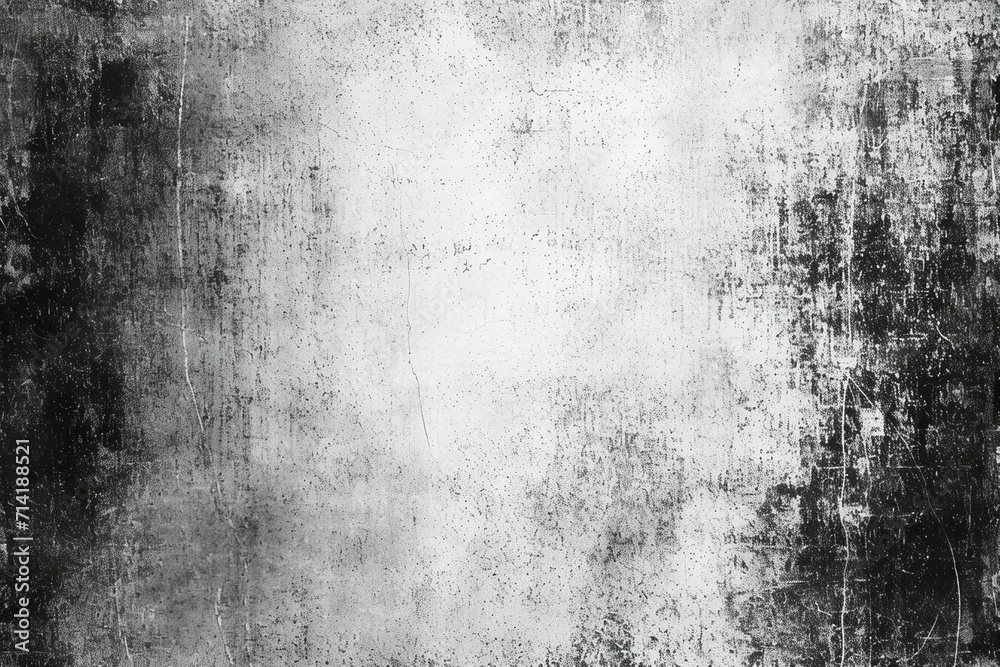 Fototapeta premium Monochrome Elegance: Black and White Vintage Background with Subtle Fading, Enriched by Grit and Grain Weathered Effects
