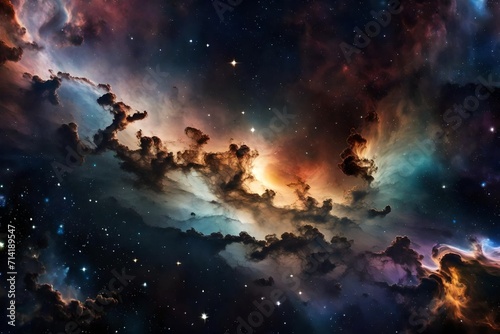 space nebula galaxy star sky universe night