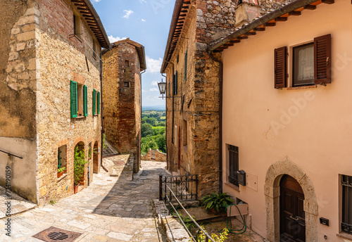 Cetona, a beautiful tuscan village in the Province of Siena. Tuscany, Italy. photo