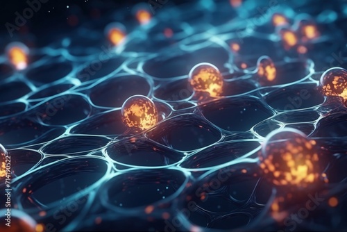 Fototapeta Naklejka Na Ścianę i Meble -  Abstract 3D technology for future medical science