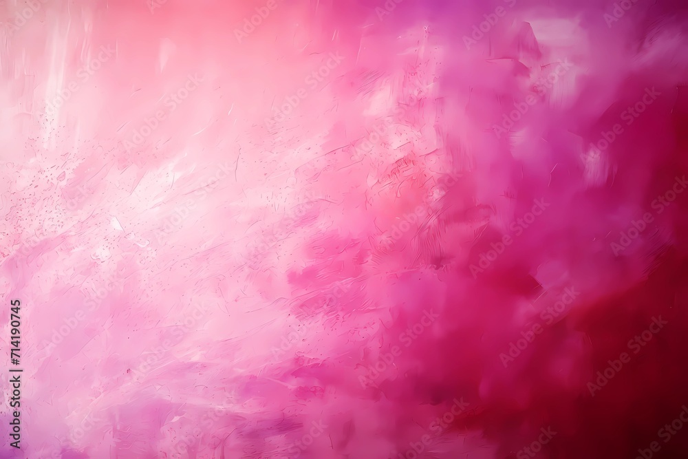 abstract pink gradient watercolor background with space
