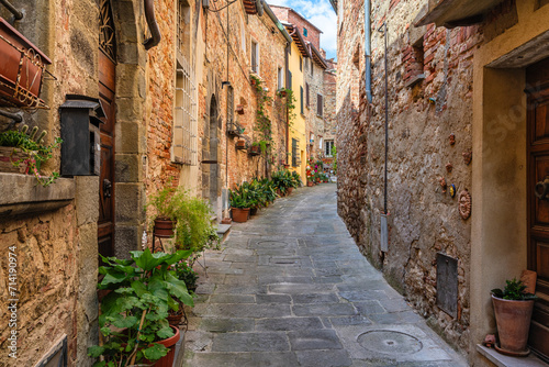 Lucignano, wonderful village in the Province of Arezzo. Tuscany, Italy.