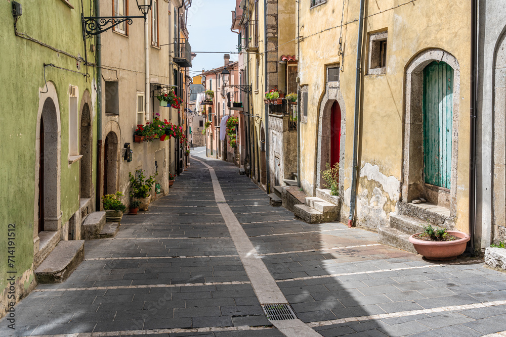 Scenic sight in the village of Miranda, Province of Isernia, Molise, Italy.