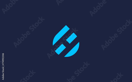 letter h with water drops logo icon design vector design template inspiration