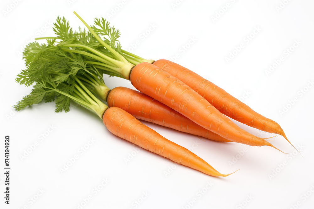 Multiple carrots, isolated white background Multiple carrots, isolated white background