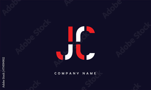 JC  CJ  J  C Abstract Letters Logo Monogram