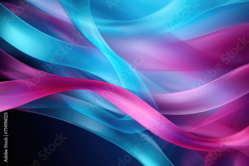Abstract background awareness pink purple and teal ribbon  photo