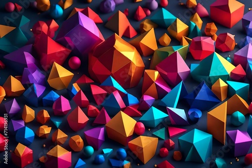 abstract background with triangles © Sheraz