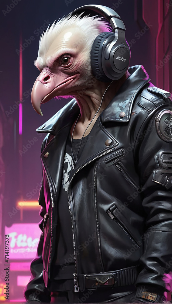 Vulture Synthwave Serenity Down Under by Alex Petruk AI GENERATED Vulture Synthwave Serenity Down Under by Alex Petruk AI GENERATED