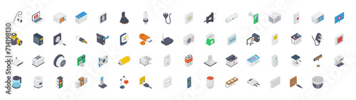 Electronics And Appliances icons vector illustration