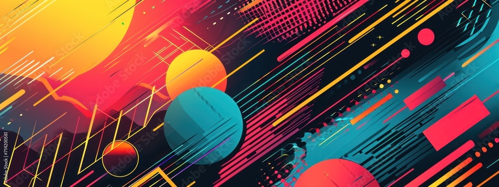 Sleek abstract design with flowing lines and glowing spheres, suggesting movement and connectivity in a futuristic graphic concept.