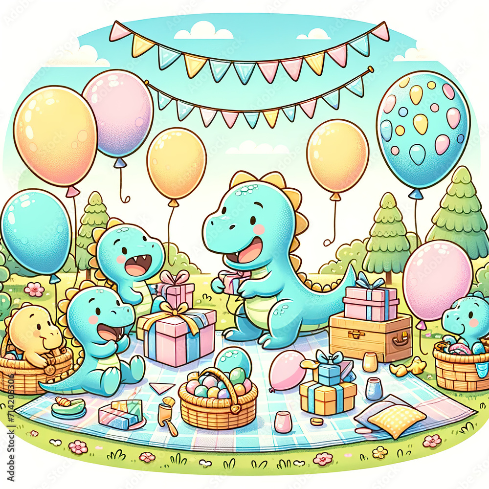 Dino style, happy birthday Dino style, happy birthday