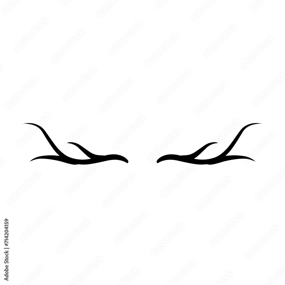 Deer Antlers Silhouette Deer Antlers Silhouette