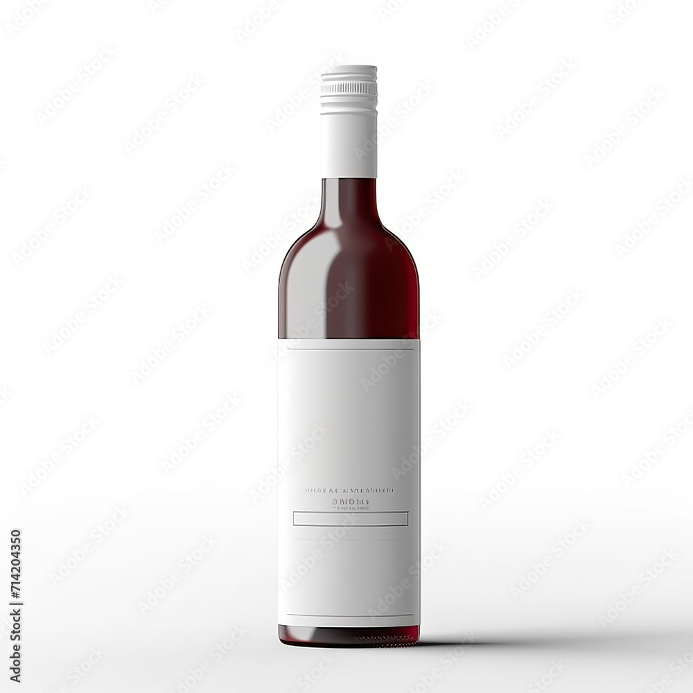 Bordolese bottle white wine design template white background Bordolese bottle white wine design template white background
