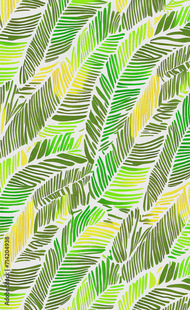Background with leaves. Colorful illustration. Nature Pattern. Natural backdrop