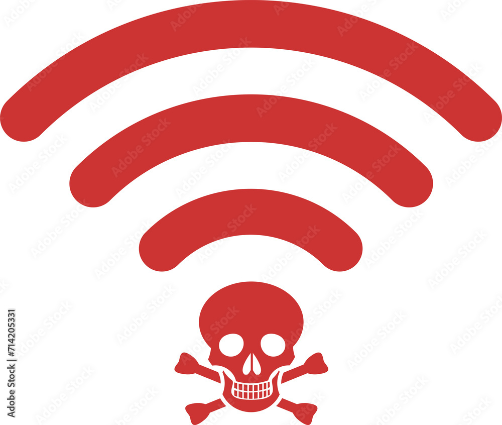 WIFI DANGER symbol for Hypersensitivity EHS