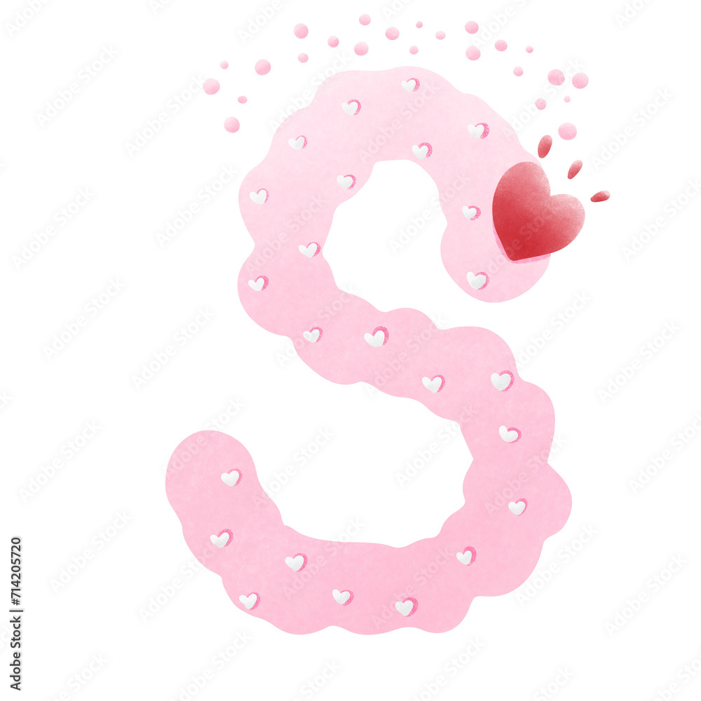 English letters png pink with heart English letters png pink with heart