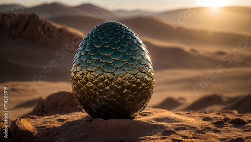 Fotografie, Tablou dragon egg in desert