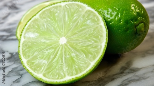lime on a wooden surface