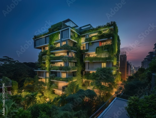 Wallpaper Mural Luxurious apartment complex with an innovative façade and abundant greenery in Singapore Torontodigital.ca