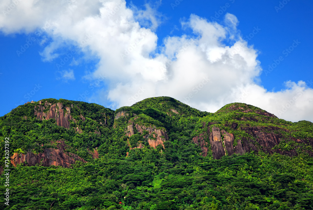 Mount Trois Freres, Island Mahé, Republic of Seychelles, Africa.