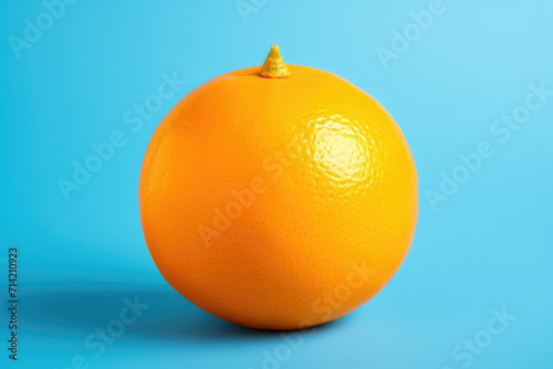 Orange fruit, colorful isolated background