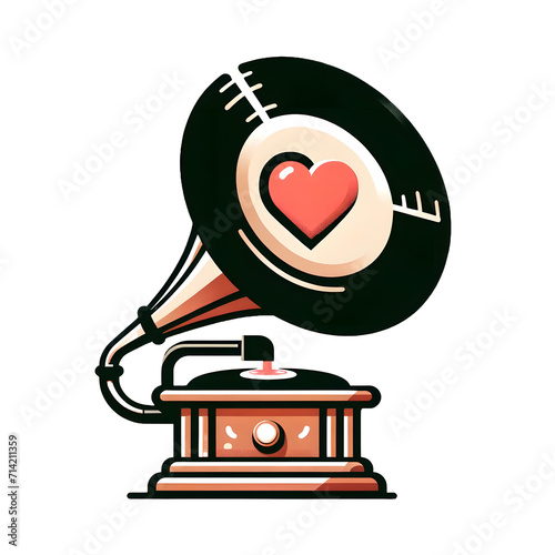 Disc player for valentines