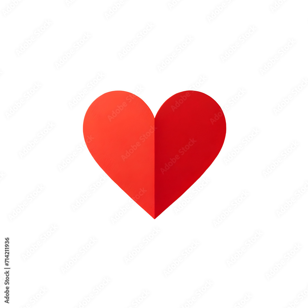 red heart isolated on white red heart isolated on white